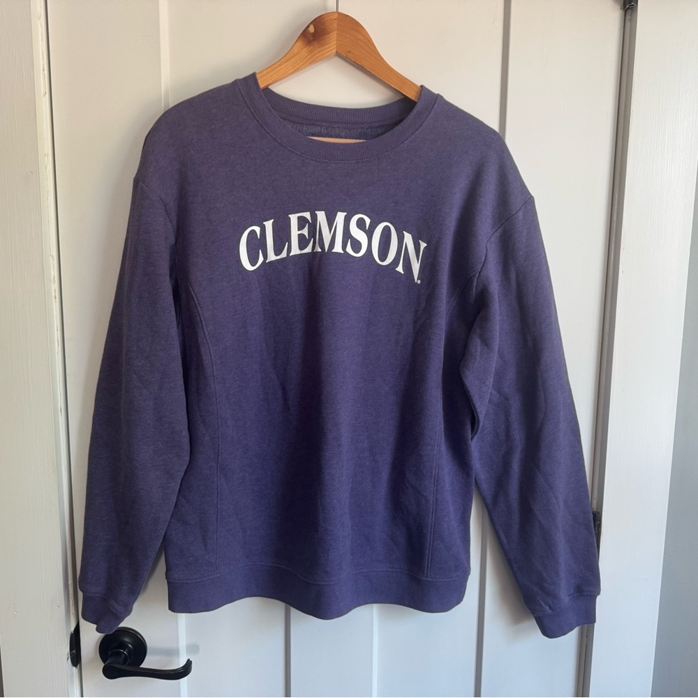 CLEMSON College Women’s Sweatshirt Crewneck Shirt Soft Long Sleeved Top Large L - Picture 5 of 5